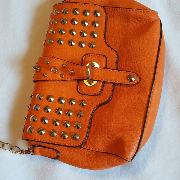 Urban Expressions orange certified vegan Crossbody - Picture 5 of 7